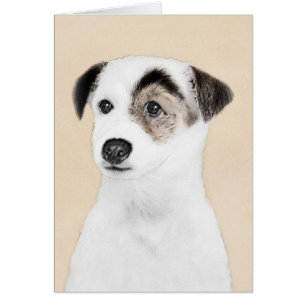 Cartão Pintura de Parson Jack Russell Terrier - Arte Cani
