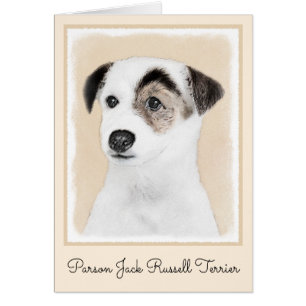 Cartão Pintura de Parson Jack Russell Terrier - Arte Cani