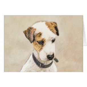 Cartão Pintura de Parson Jack Russell Terrier - Arte Cani
