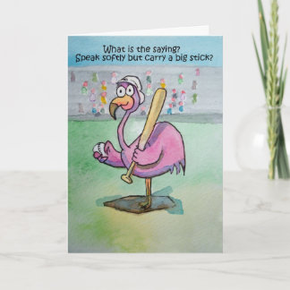 Cartão Pintura de pássaros finos e engraçados