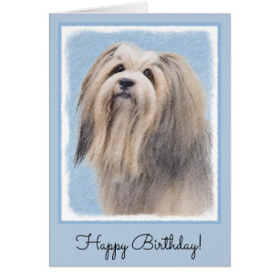 Cartão Pintura (de prata) de Havanese - arte original