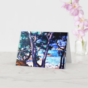 Cartão Pintura de Samuel Pepload, Água Azul, Antibos