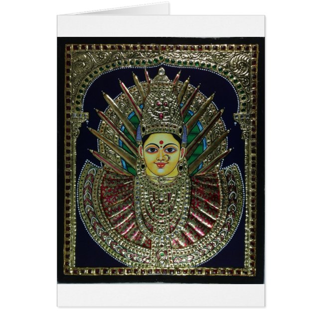 Cartão Pintura de Tanjore DDA Parashakti (Frente)