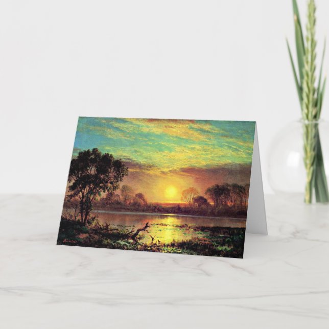 Cartão Pintura do Lago Owens, Califórnia (Frente)