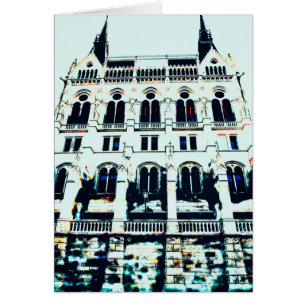 Cartão Pintura do Parlamento húngaro