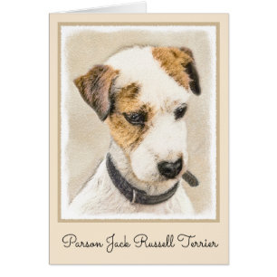Cartão Pintura do Parson Jack Russell Terrier - Arte Cani