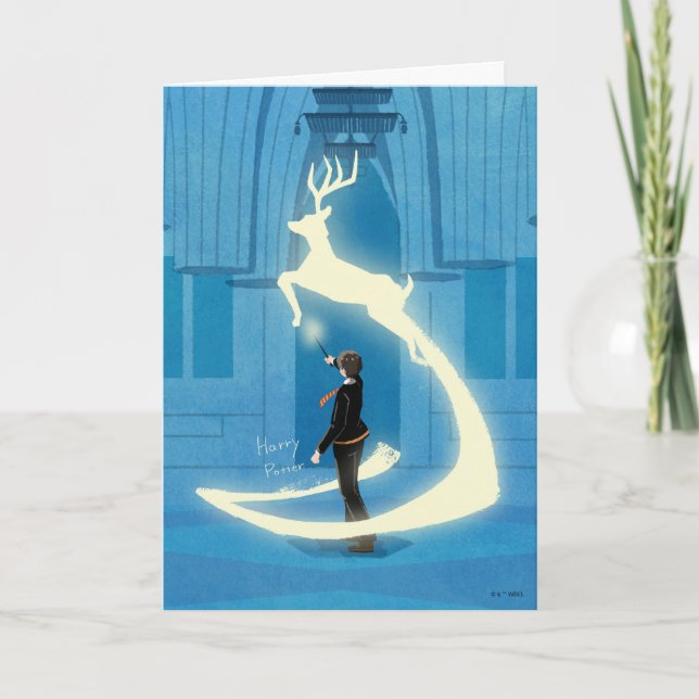 Cartão Pintura do Patrono de HARRY POTTER™ (Frente)