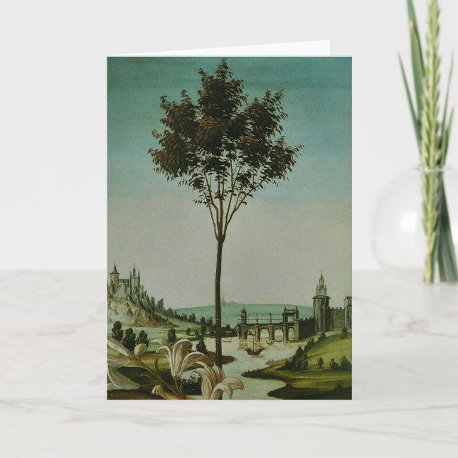 Cartão Pintura do renascimento de Botticelli (Frente)