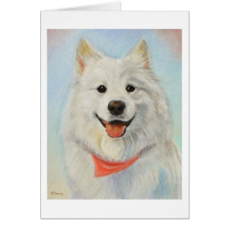 Cartão Pintura do Samoyed