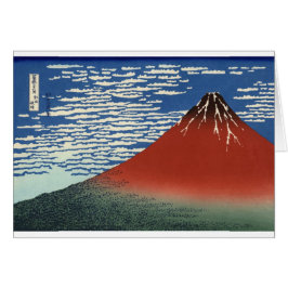 Cartão Pintura do vulcão Monte Fuji Japão