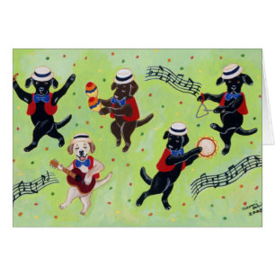 Cartão Pintura dos músicos de Labrador do Mambo
