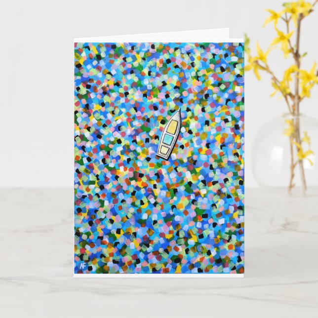 Cartão Pintura Drifting through Dreams de Alfred Fox (Flor Amarela)