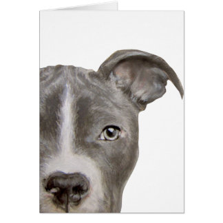 Cartão Pintura e design originais do pitbull pelo miart