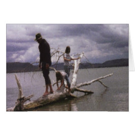 Cartão Pintura e poema por Dale Candee "minha menina"