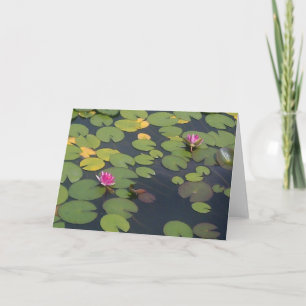 Cartão Pintura em Lilypad Pond