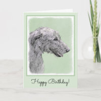 Pintura em Wolfhound Irlandês - Arte Cão Original