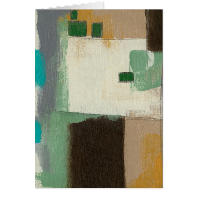 Cartão Pintura expressionista com Traços Pesados de Pince (Frente)