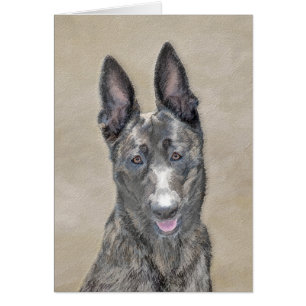 Cartão Pintura Holandesa de Pastores - Arte Cão Original