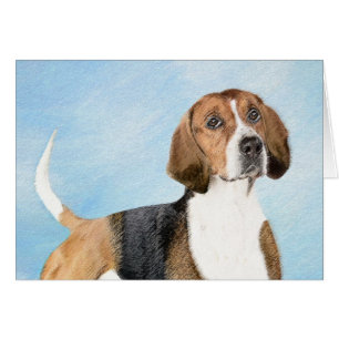 Cartão Pintura Inglesa em Foxhound - Arte Cachorra Origin