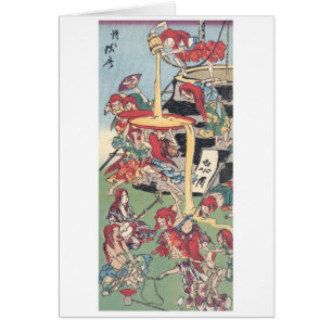 Cartão Pintura japonesa antiga