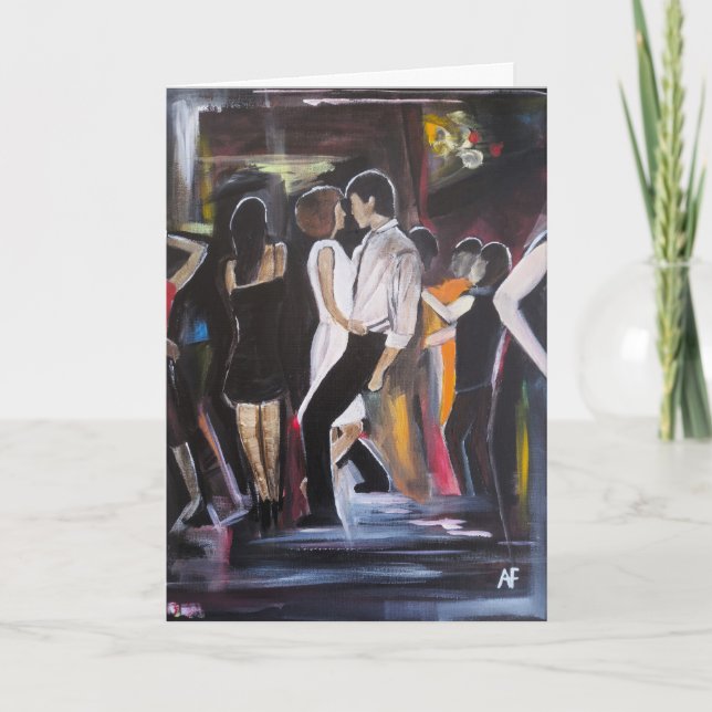Cartão Pintura Mambo Night de Alfred Fox (Frente)