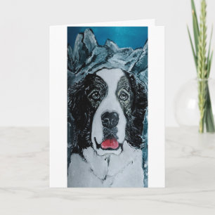 Cartão Pintura Mastiff Pirenéus por Alfred Fox