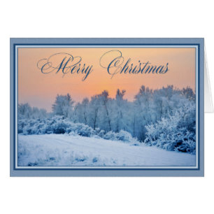Cartão Pintura na neve de Natal