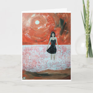 Cartão Pintura Oriental por Sunset de Alfred Fox