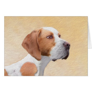 Cartão Pintura Ponteiro - Arte Cachorra Original