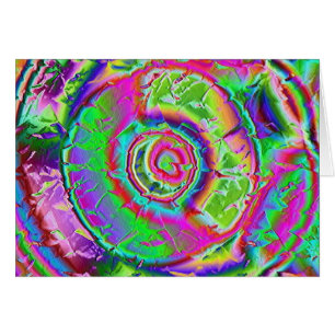 Cartão Pintura psicadélico