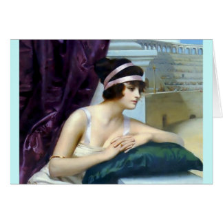 Cartão Pintura romana de Colosseum da mulher