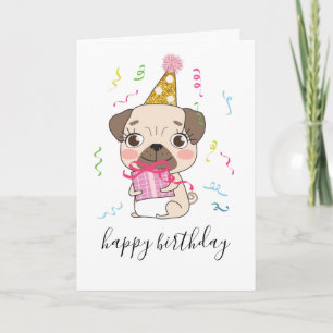 Cartão Pinturas de Cachorro de Cachorro Personalizadas de