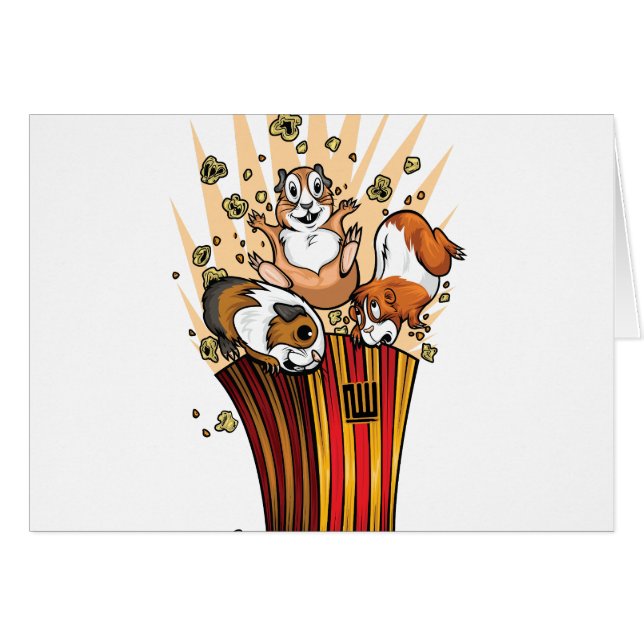 Cartão Pipoca de Guiné (Frente Horizontal)