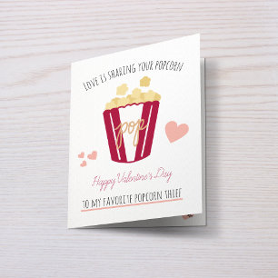 Cartão Pipoca Personalizada do Dia dos Namorados Amor