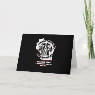 Cartão Piquenique de vaca de Wisconsin Cerveja, Queijo & 