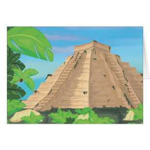 Cartão Pirâmide Aztec