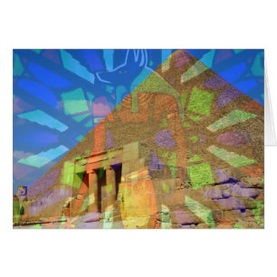 Cartão Pirâmide do Egito_