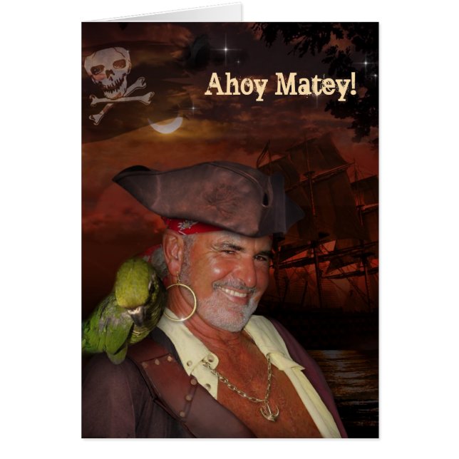 Cartão Pirata (customizável) (Frente)