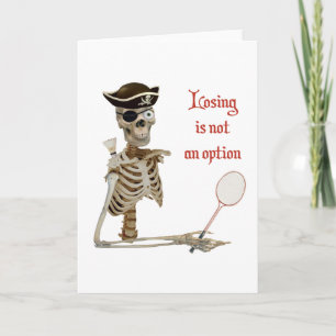 Cartão Pirata de Badminton de Opção