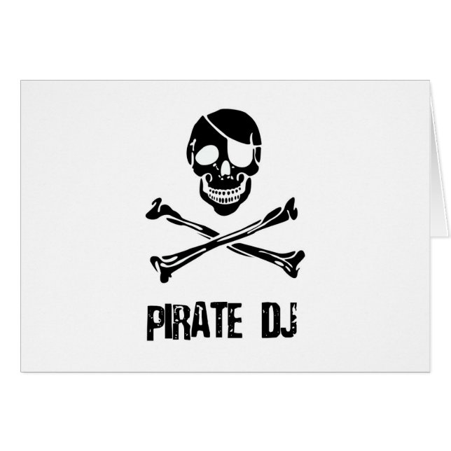 Cartão Pirata DJ (Frente Horizontal)