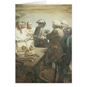 Cartão Piratas Vintage, Preparando-se para Motim por NC W