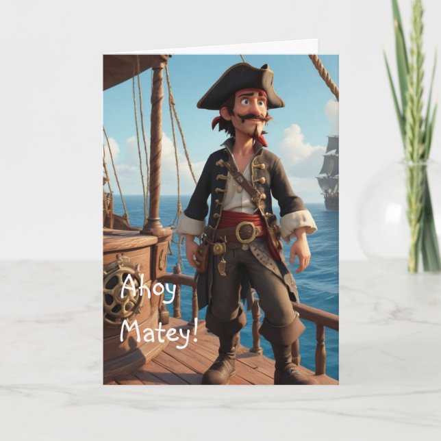 Cartão Pirate Birthday (Frente)