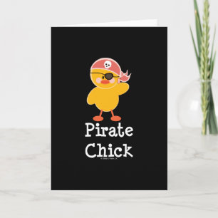 Cartão Pirate Chick Greeting Card