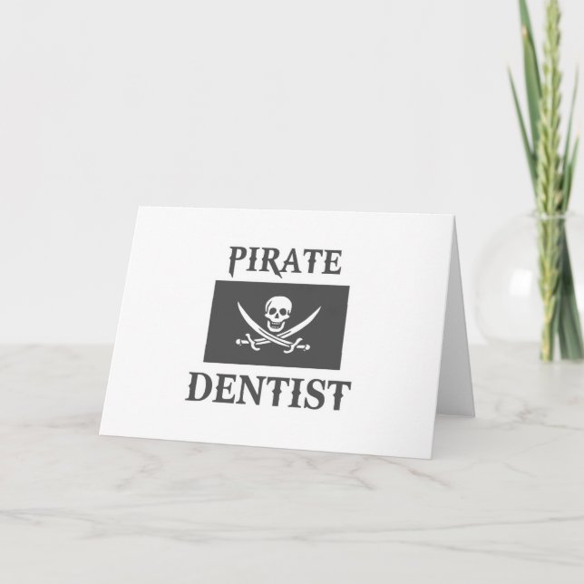 Cartão Pirate Dentist (Frente)