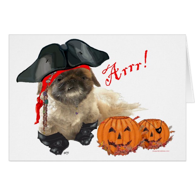 Cartão Pirate Doggie (Frente Horizontal)