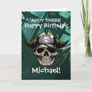 Cartão Pirate Skull Capitão Jack