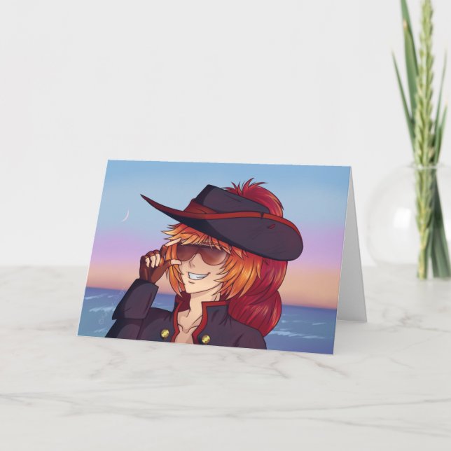 Cartão Pirate Sunset (Frente)