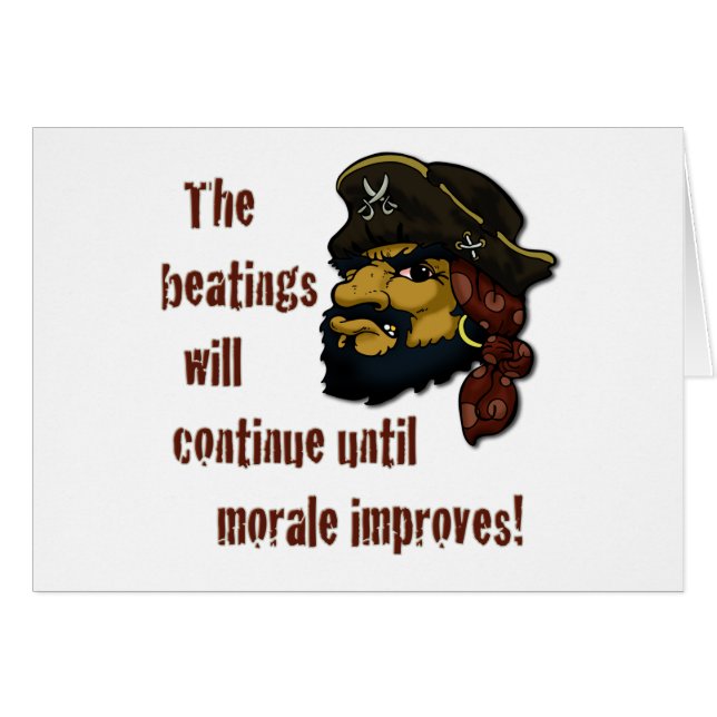 Cartão Pirates RULE! (Frente Horizontal)