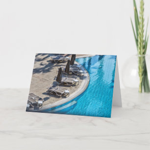 Cartão Piscina de natação de Natal