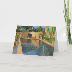 Cartão Piscina de natação, sul da França Sir John Laver